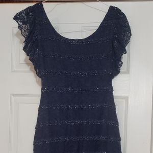 GUESS purple bodycon mini dress sz 0